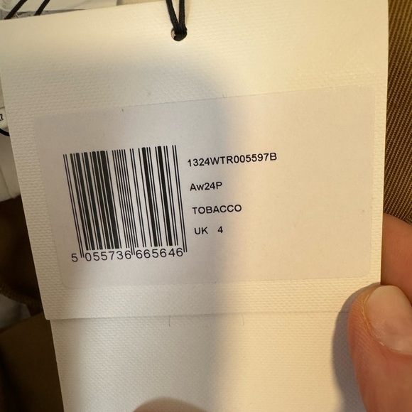 VICTORIA BECKHAM Relaxed Wide Leg Cargo Trousers Pants Tobacco Size 0  $690 NWT - Picture 7 of 8